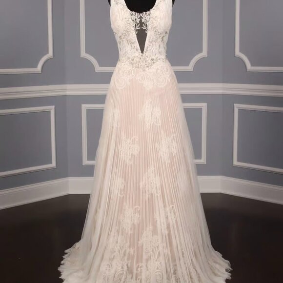 Isabelle Armstrong Willow Wedding Dress Sz 10 Lace, Beads, Tulle Bridal Gown - Picture 2 of 12